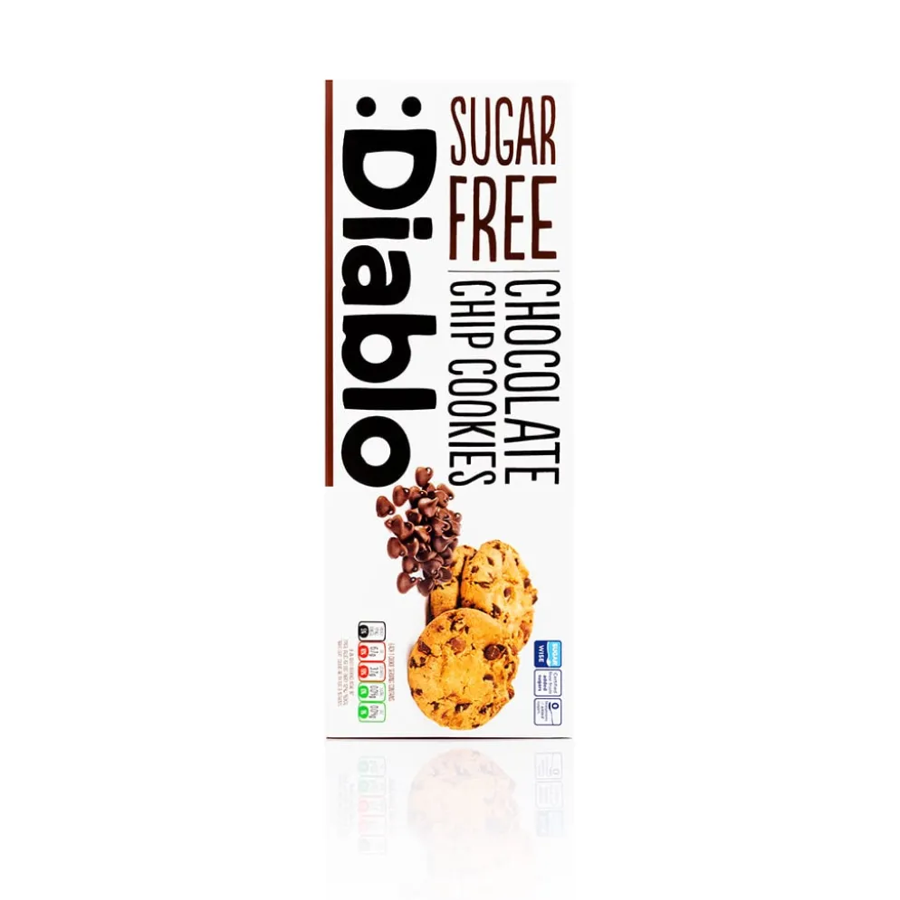 Ciasteczka z kawałkami czekolady bez cukru 130g – Diablo