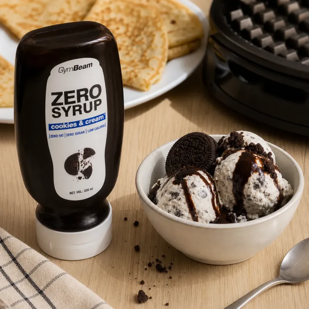 Ciasteczka z kremem syrop bez kalorii 320g – GymBeam