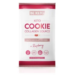 Ciastko Keto – Biała Czekolada & Malina 40g – Beketo
