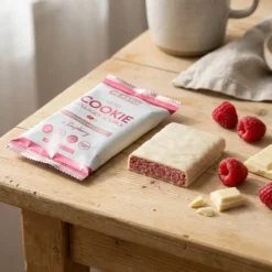 Ciastko Keto – Biała Czekolada & Malina 40g – Beketo
