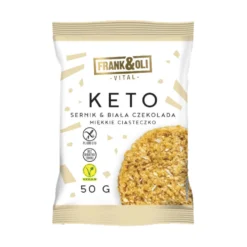 Ciastko Keto – Sernik & Biała Czekolada 50g – Frank & Oli