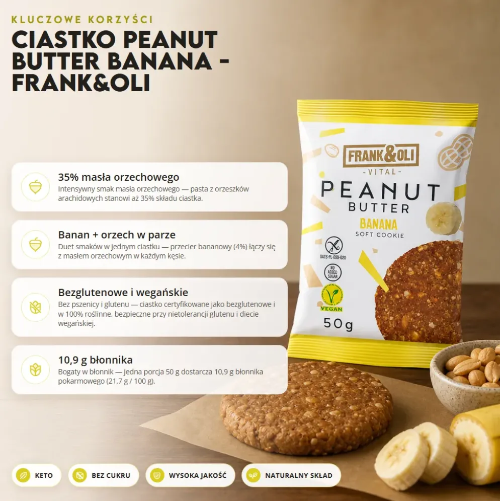 Ciastko Peanut Butter Banana – Frank&Oli
