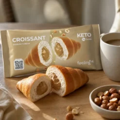 Croissant Keto z Kremem – Orzechowym 50g – Feeling Ok