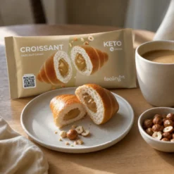Croissant Keto z Kremem – Orzechowym 50g – Feeling Ok