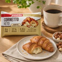 Croissant Keto z Kremem Orzechowym z Białej Czekolady 50g – Pronutrition