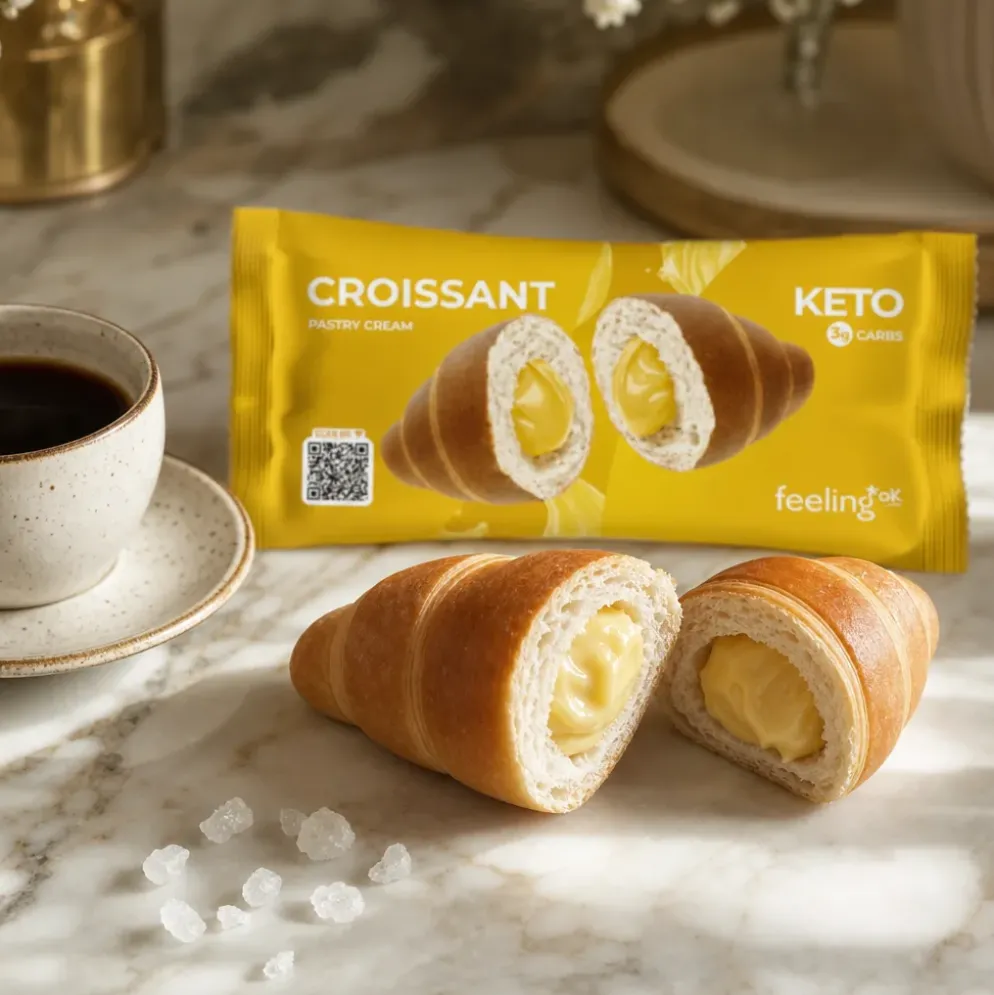 Croissant Keto z Kremem – Patisserie 50g – Feeling Ok