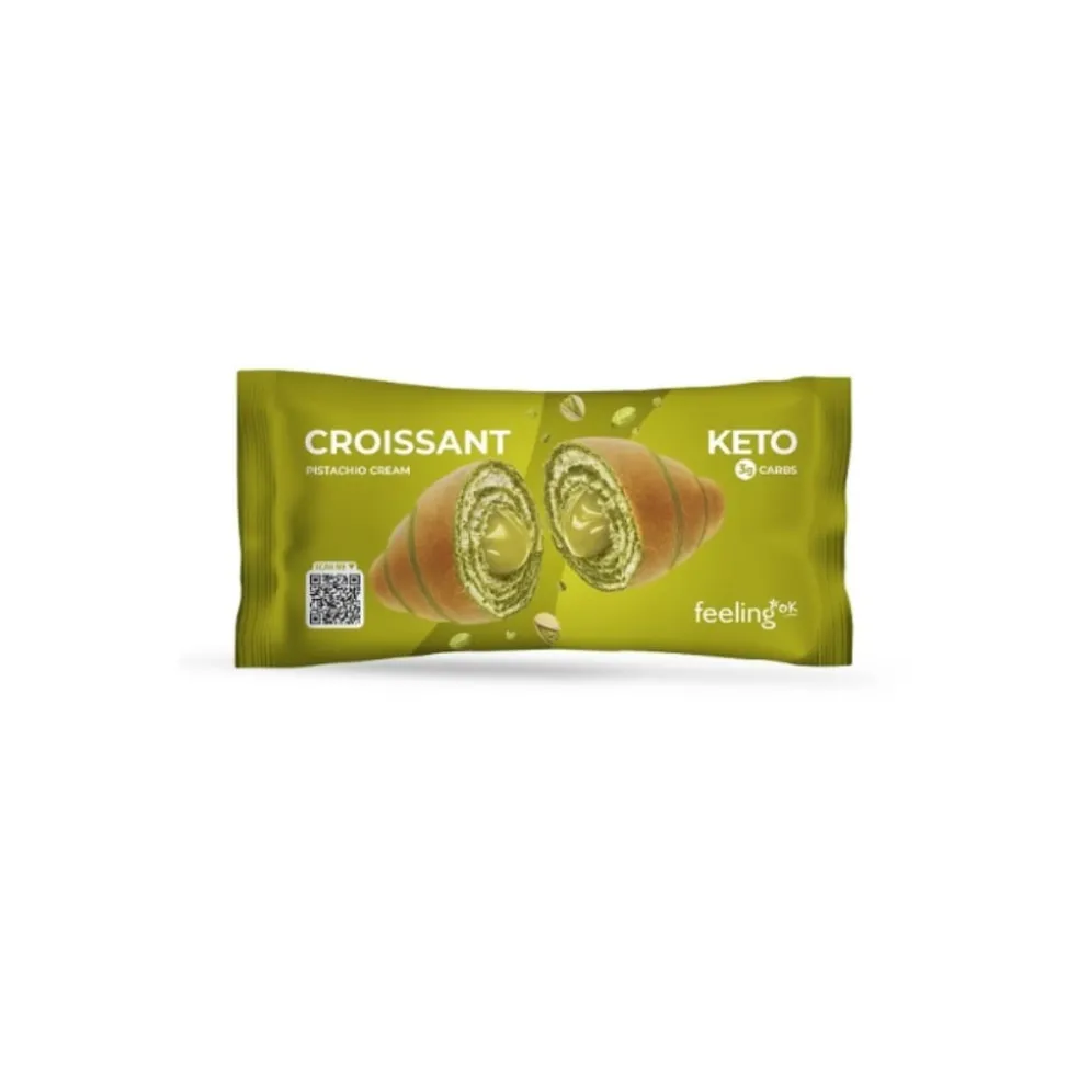 Croissant Keto z Kremem – Pistacjowym 50g – Feeling Ok