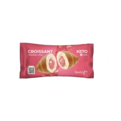 Croissant Keto z Nadzieniem Truskawkowym 50g – Feeling Ok