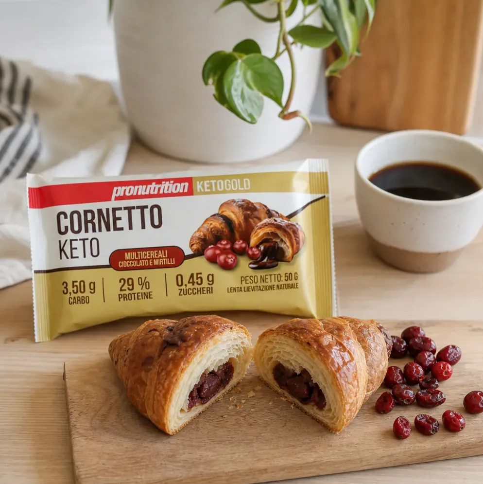 Croissant Keto z Nadzieniem Żurawinowym 50g – Pronutrition