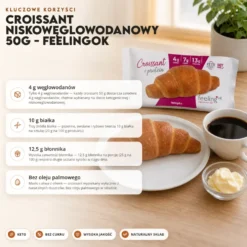 Croissant Niskowęglowodanowy 50g – FeelingOK