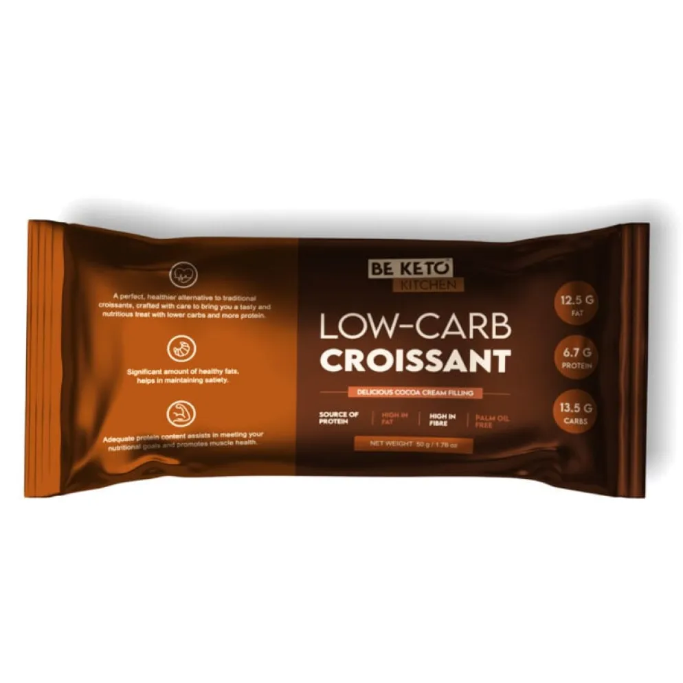 Croissant Niskowęglowodanowy z Nadzieniem Czekoladowym 50g – BeKeto