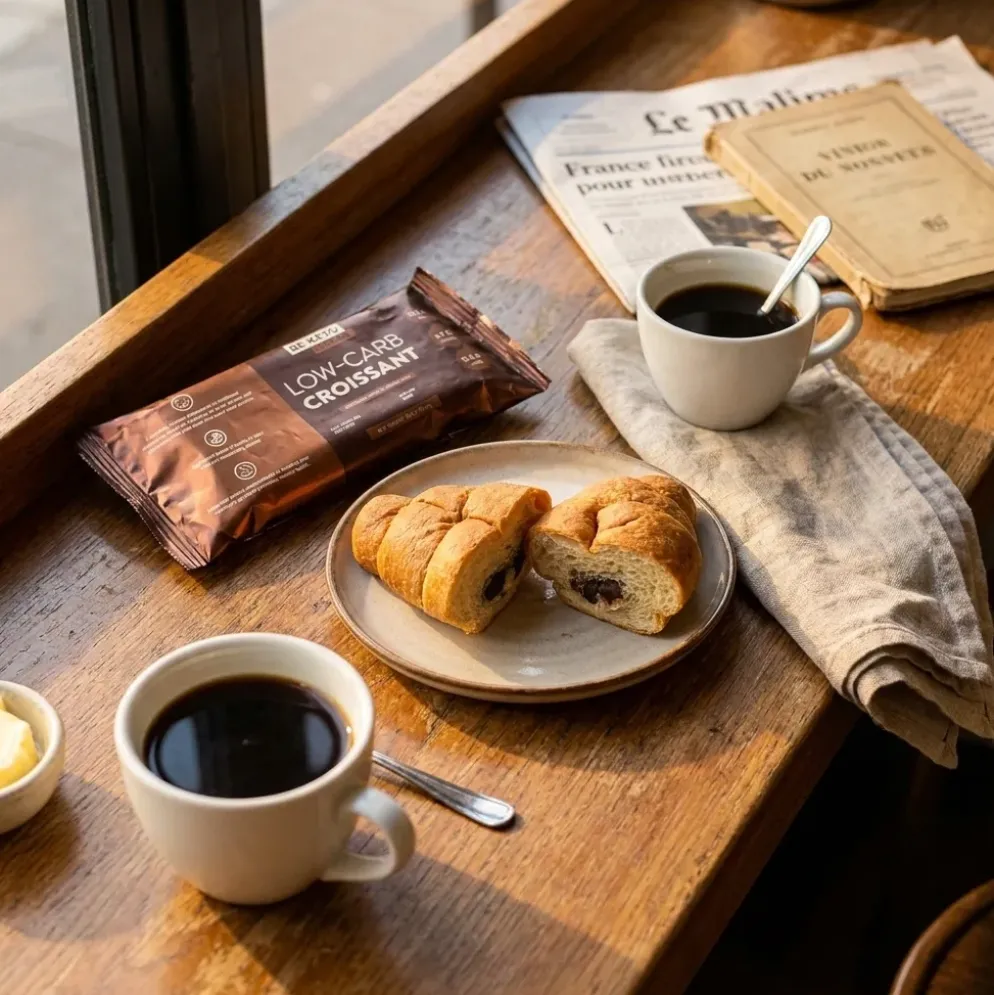 Croissant Niskowęglowodanowy z Nadzieniem Czekoladowym 50g – BeKeto