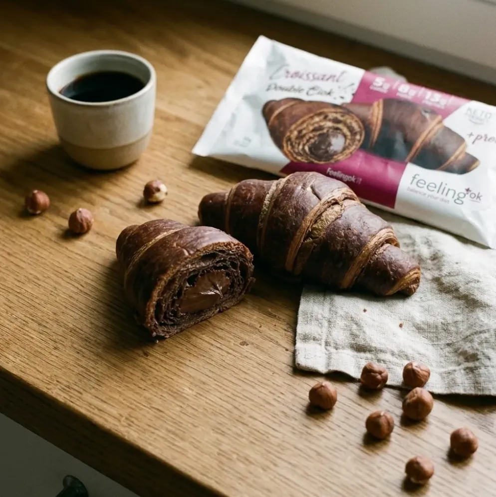 Croissant Niskowęglowodanowy – Podwójnie Czekoladowy 50g – FeelingOK
