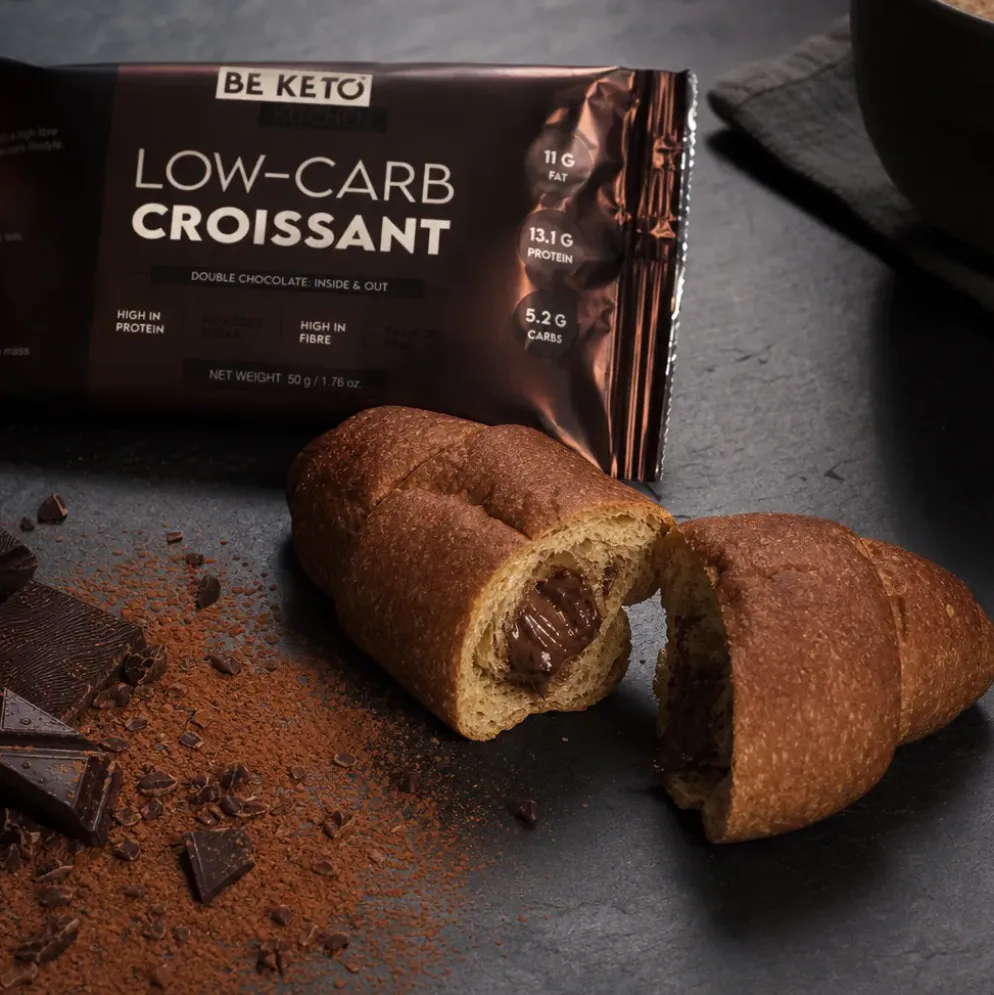 Croissant Niskowęglowodanowy – Podwójna Czekolada 50g – BeKeto
