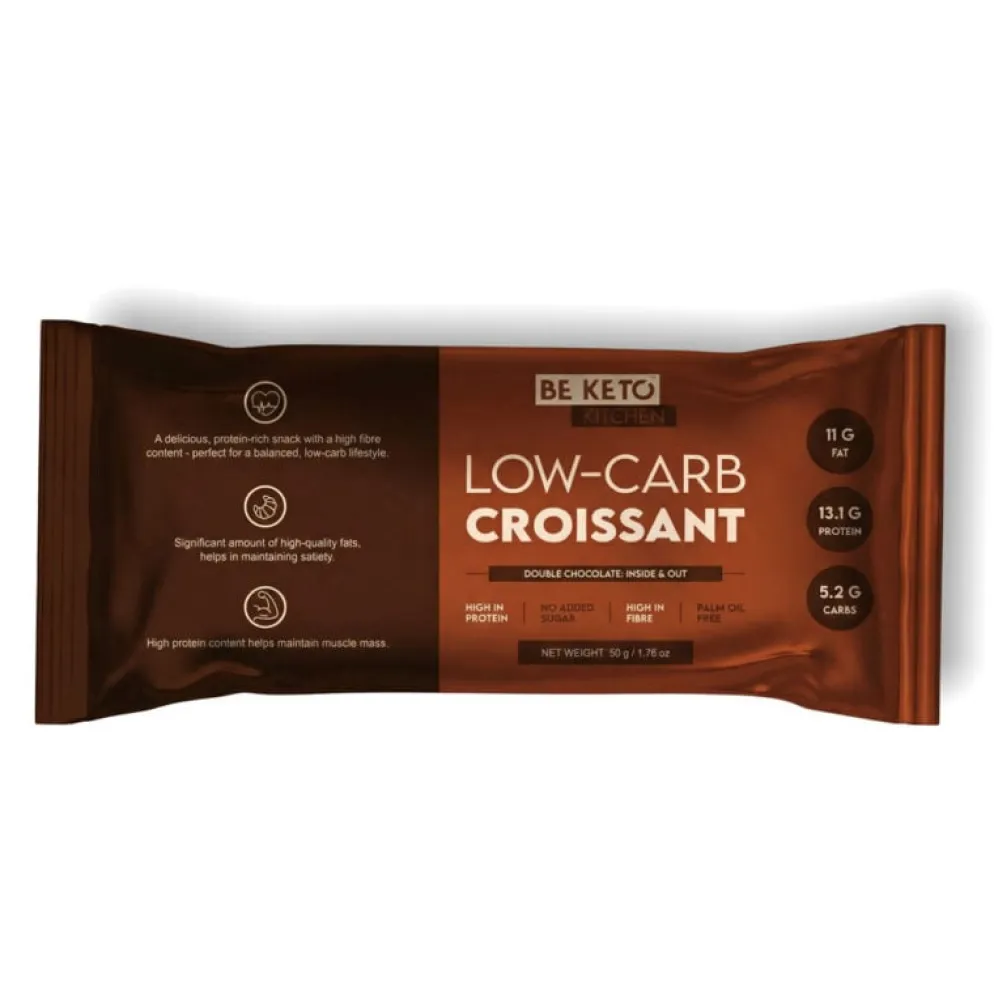 Croissant Niskowęglowodanowy – Podwójna Czekolada 50g – BeKeto