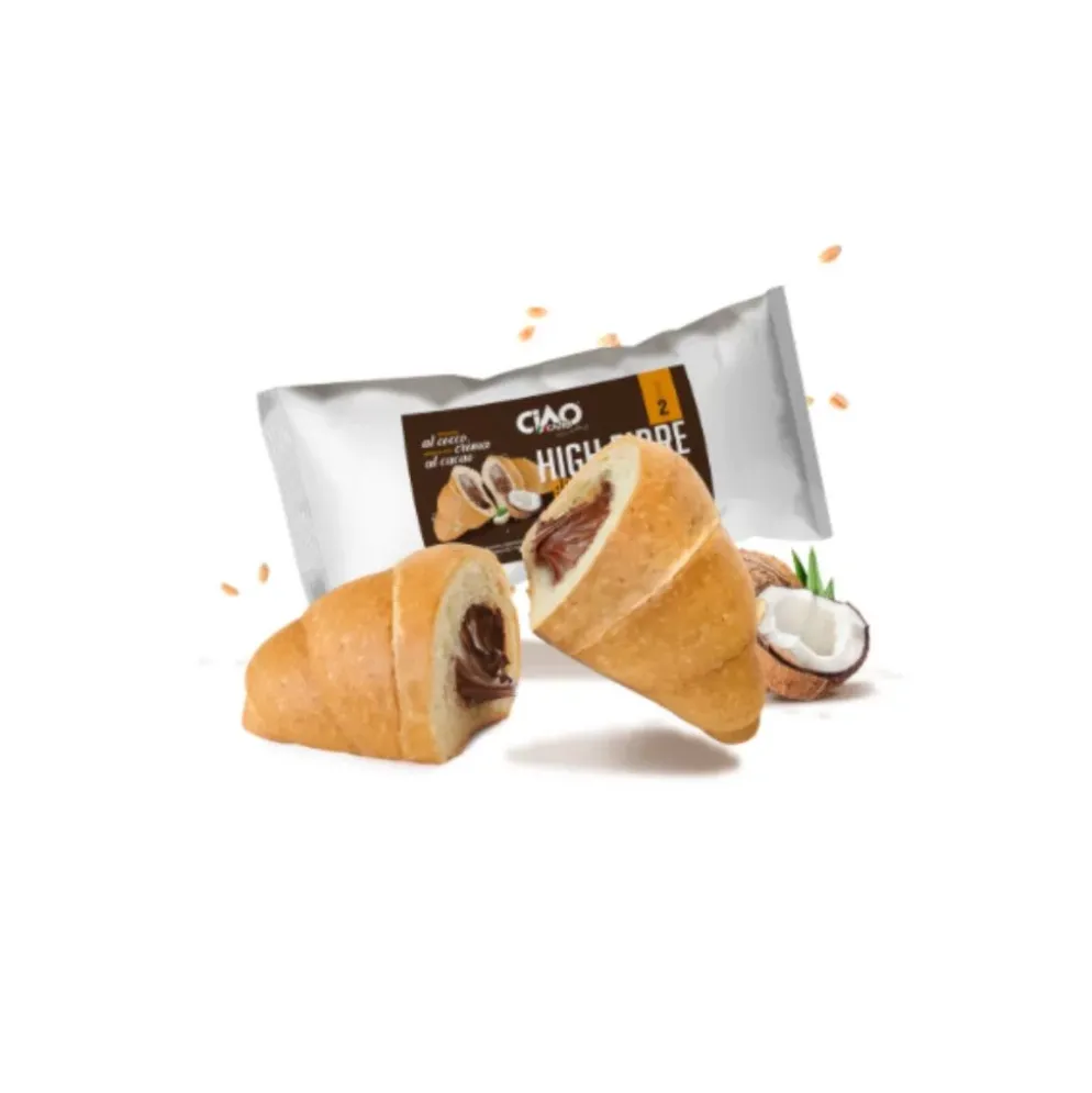 Croissant z kremem kokosowo-czekoladowym 60g – Ciao Carb