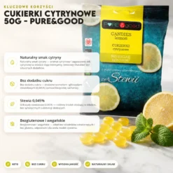 Cukierki cytrynowe 50g – Pure&Good