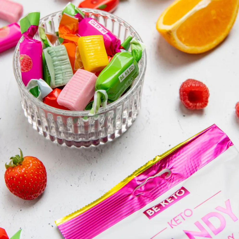 Cukierki Keto – Owocowa Mieszanka Zestaw 12 x 70g – BeKeto