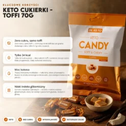 Cukierki Keto – Toffi 70g – BeKeto