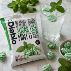 Cukierki miętowo-śmietankowe bez cukru 75g – Diablo Sugar Free