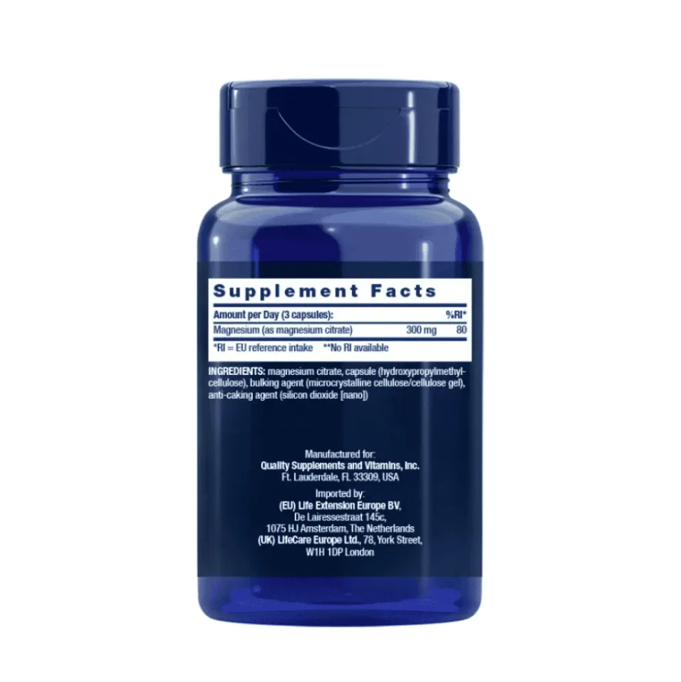 Cytrynian Magnezu 100mg 100 kapsułek – Life Extension