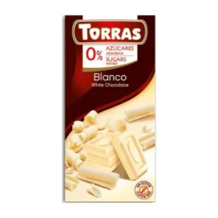 Czekolada biała bez dodatku cukru 75g – Torras