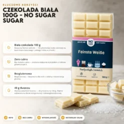 Czekolada Biała 100g – No Sugar Sugar