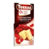 Czekolada biała z jagodami goji bez dodatku cukru 75g – Torras