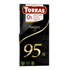 Czekolada gorzka 95% kakao bez dodatku cukru 75g – Torras