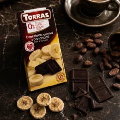 Czekolada gorzka z bananem bez dodatku cukru 75g – Torras