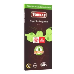 Czekolada gorzka ze stewią 100g – Torras