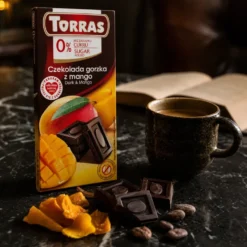 Czekolada gorzka z mango bez dodatku cukru 75g – Torras