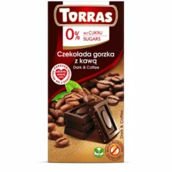 Czekolada Gorzka z Ziarnami Kakao bez Cukru 75g – Torras