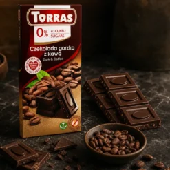 Czekolada Gorzka z Ziarnami Kakao bez Cukru 75g – Torras