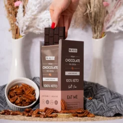Czekolada Keto Wegańska z Olejem MCT – Orzech Pekan 80g – BeKeto