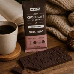 Czekolada Keto Wegańska z Olejem MCT – Ciemna Klasyczna 80g – Beketo