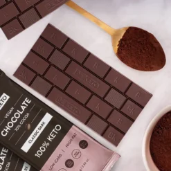 Czekolada Keto Wegańska z Olejem MCT – Ciemna Klasyczna 80g – Beketo