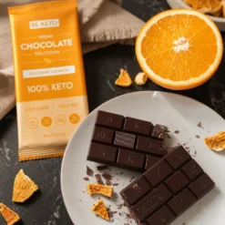 Czekolada Keto Wegańska z Olejem MCT – Słoneczna Pomarańcza Zestaw 10 x 80g – BeKeto