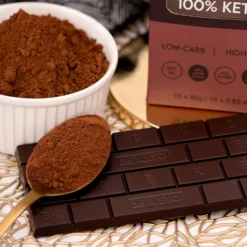 Czekolada Keto Wegańska z Olejem MCT – Ciemna Klasyczna Zestaw 10 x 80g – Beketo