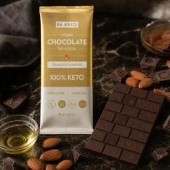 Czekolada Keto Wegańska z Olejem MCT – Chrupiący Migdał Zestaw 10 x 80g – BeKeto