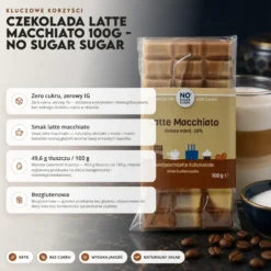 Czekolada Latte Macchiato 100g – No Sugar Sugar