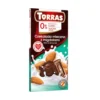 Czekolada mleczna z migdałami bez dodatku cukru 75g – Torras