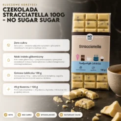 Czekolada Stracciatella 100g – No Sugar Sugar