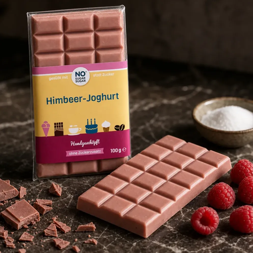 Czekolada z Jogurtem Malinowym 100g – No Sugar Sugar