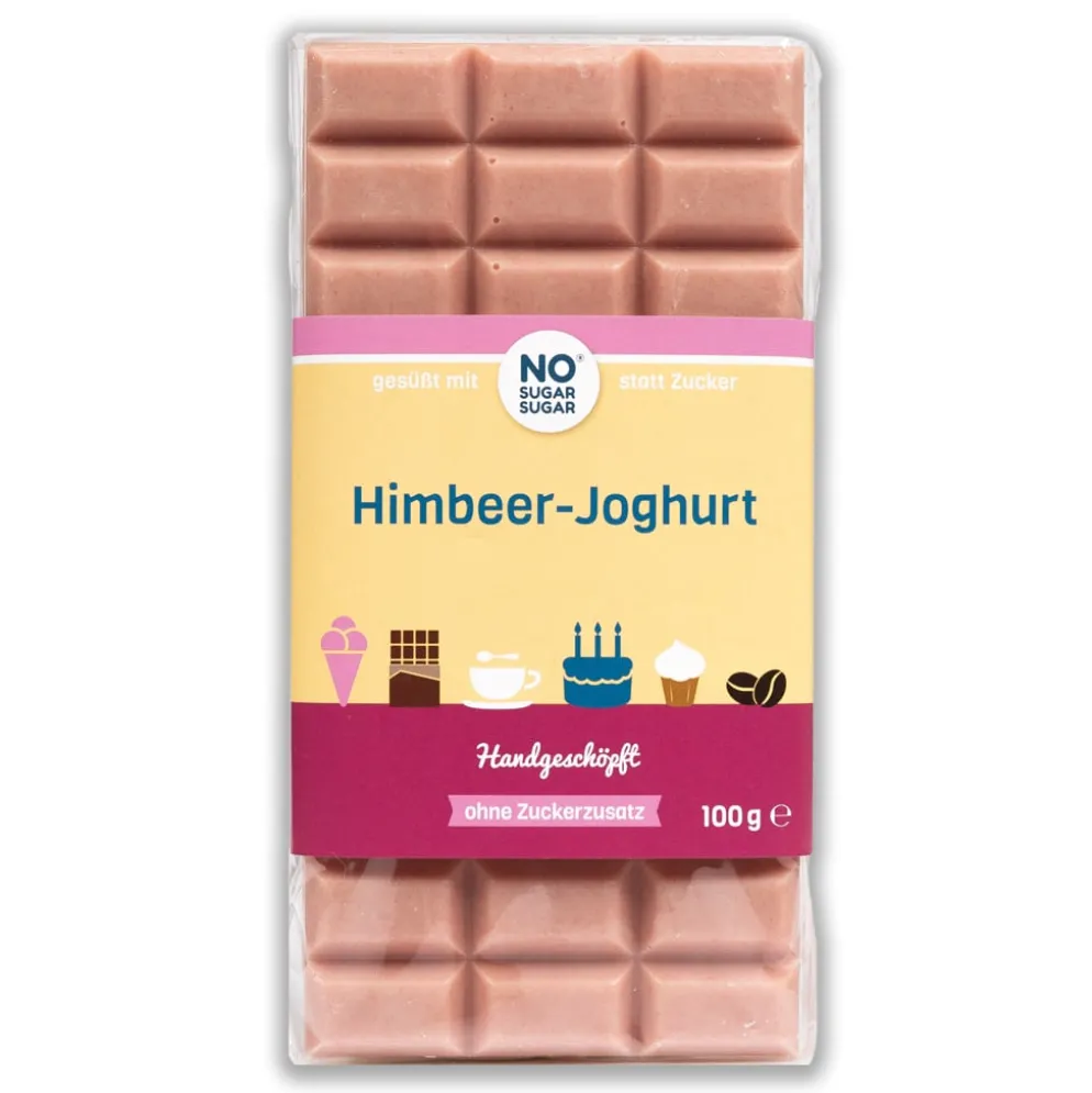 Czekolada z Jogurtem Malinowym 100g – No Sugar Sugar