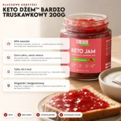 Dżem Keto – Bardzo Truskawkowy 200g – Beketo