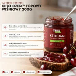 Dżem Keto – Doskonale Wiśniowy 200g – Beketo