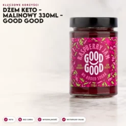 Dżem Keto – Malinowy 330ml – Good Good