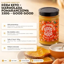 Dżem Keto – Marmolada Pomarańczowa 330g – Good Good