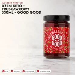 Dżem Keto – Truskawkowy 330ml – Good Good